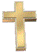 Rotating gold cross